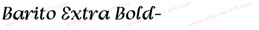 Barito Extra Bold字体转换